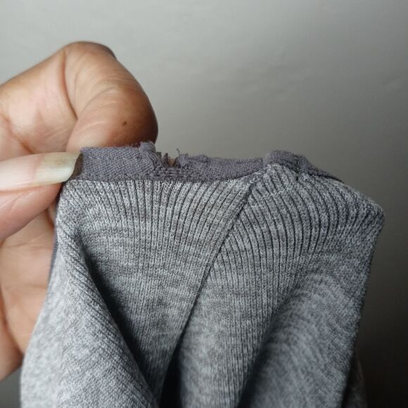 Intimately Free People Gray Long Sleeve Wrap Top - Picture 4 of 4